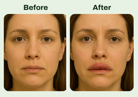 Gone Wrong Botox Upper Lip Flip Before and After 2
