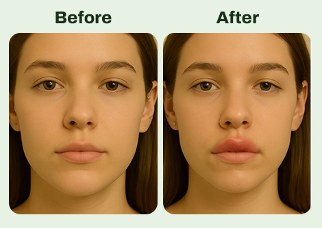 Gone Wrong Botox Upper Lip Flip Before and After